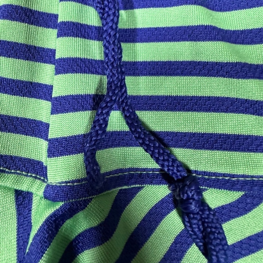 Nike Dri-FIT 2-in-1 Running Shorts Womens Medium Blue Green Striped 522660-488 - Picture 7 of 8